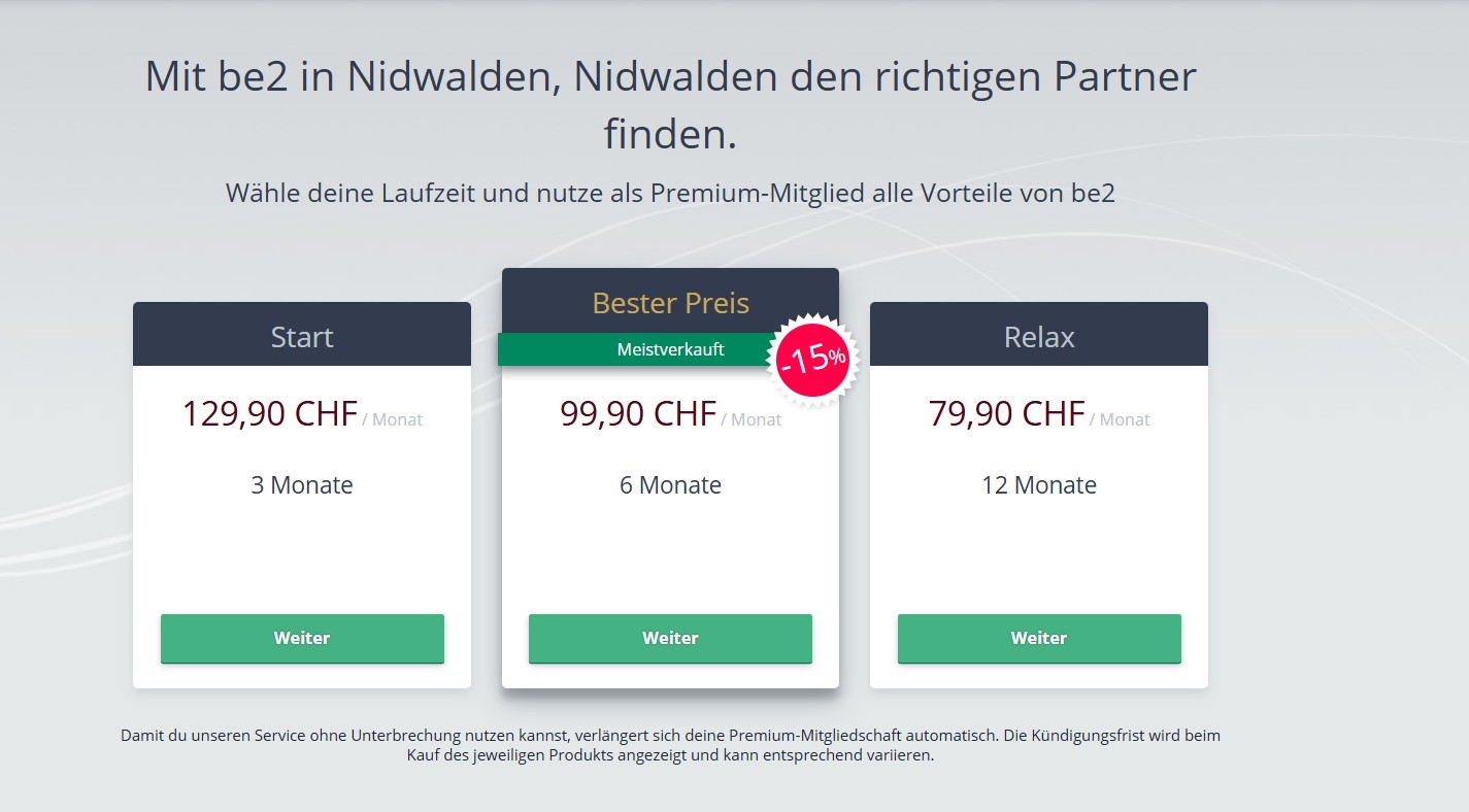 Be2 preis